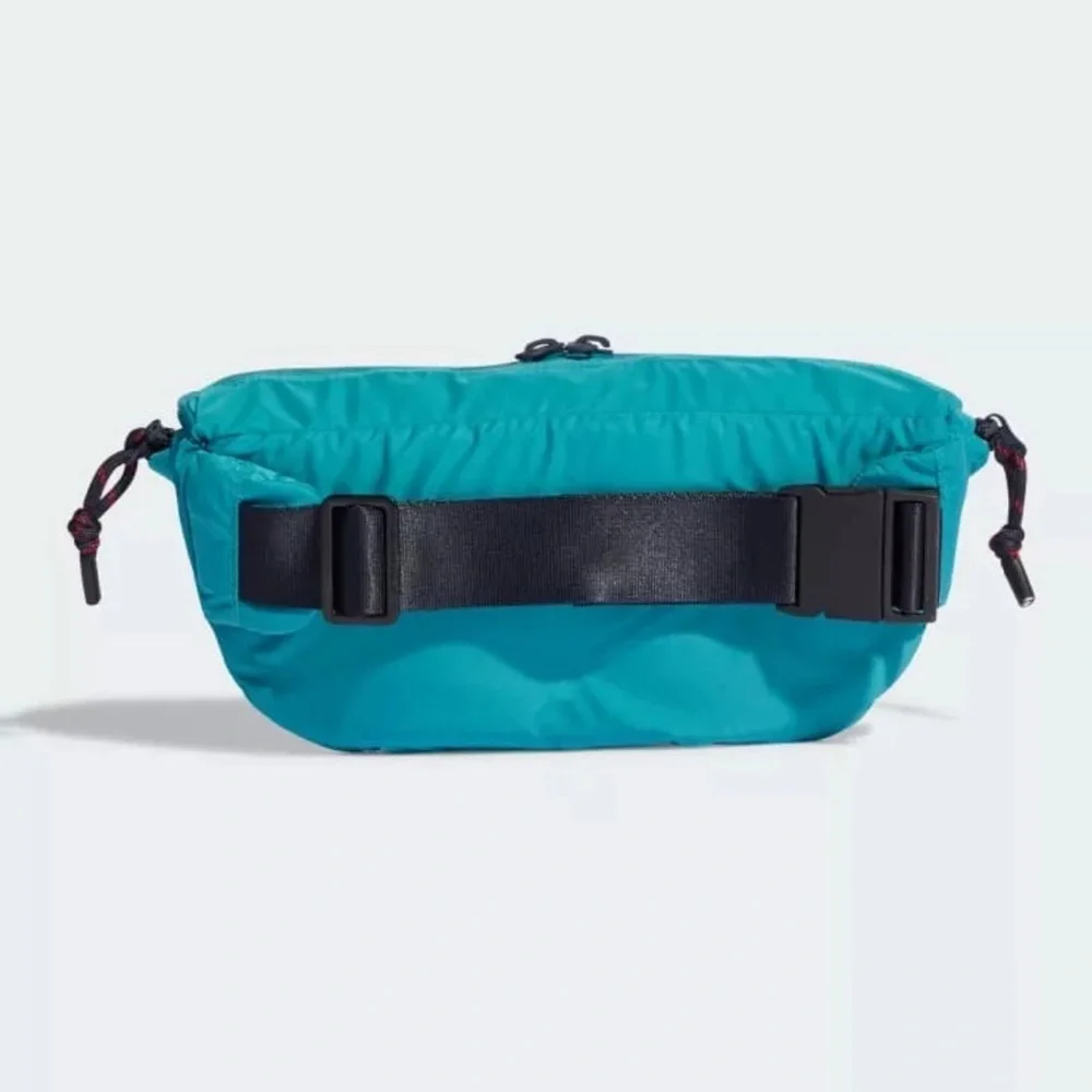 WORN ONCE adidas x Stella McCartney Bum Bag Turquoise & Navy Trim, Multi Pockets - Picture 6 of 9
